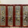 Bộ tranh tứ quý 1m2 đồng vàng dát vàng
